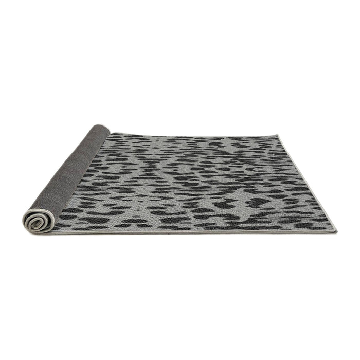 Thickness of Patterned Black Rug, pat2253gry