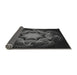 Thickness of Patterned Black Rug, pat2255gry