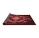 Thickness of Patterned Fire Brick Red Rug, pat2255rd