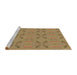 Sideview of Machine Washable Transitional Light Brown Rug, wshpat2256brn