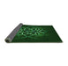 Thickness of Patterned Green Rug, pat2258grn