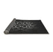 Thickness of Patterned Midnight Gray Rug, pat2258gry