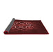 Thickness of Patterned Fire Brick Red Rug, pat2258rd