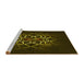 Sideview of Machine Washable Transitional Dark Bronze Brown Rug, wshpat2258yw