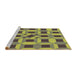 Sideview of Machine Washable Transitional Coffee Brown Rug, wshpat226brn