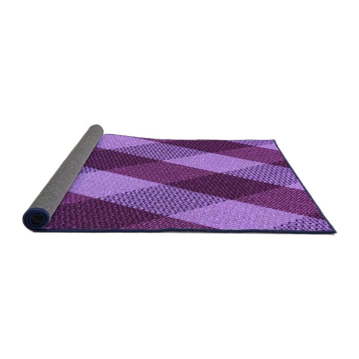 Thickness of Patterned Purple Rug, pat2260pur
