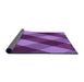 Thickness of Patterned Purple Rug, pat2260pur