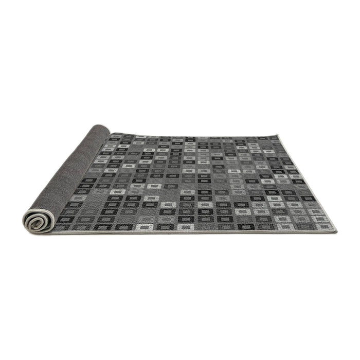 Thickness of Patterned Gunmetal Gray Rug, pat2261gry