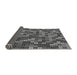 Thickness of Patterned Gunmetal Gray Rug, pat2261gry