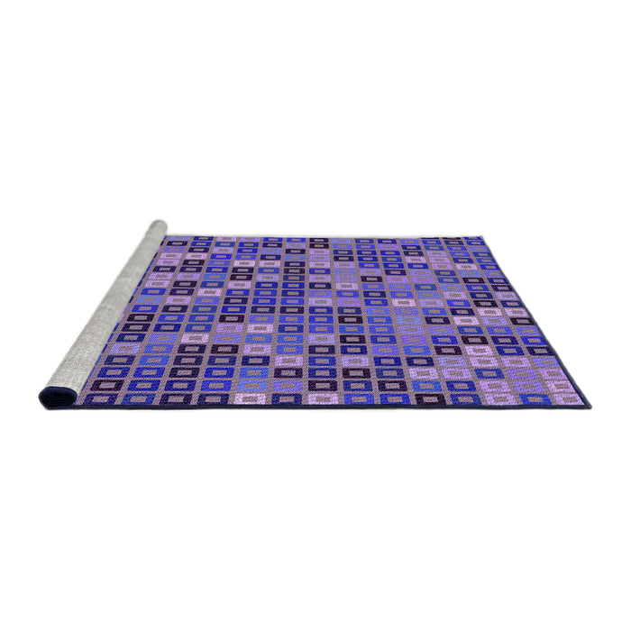 Sideview of Machine Washable Transitional Amethyst Purple Rug, wshpat2261pur