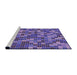 Sideview of Machine Washable Transitional Amethyst Purple Rug, wshpat2261pur