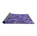 Thickness of Patterned Amethyst Purple Rug, pat2261pur