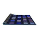 Thickness of Patterned Night Blue Rug, pat2262blu