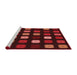 Sideview of Machine Washable Transitional Maroon Red Rug, wshpat2262rd