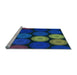 Sideview of Machine Washable Transitional Denim Dark Blue Rug, wshpat2263lblu