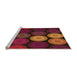 Sideview of Machine Washable Transitional Mahogany Brown Rug, wshpat2263org