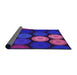 Thickness of Patterned Bright Purple Rug, pat2263pur