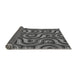 Thickness of Patterned Gunmetal Gray Rug, pat2264gry