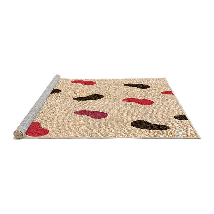 Sideview of Machine Washable Transitional Bronze Brown Rug, wshpat2266org