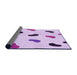 Thickness of Patterned Purple Rug, pat2266pur