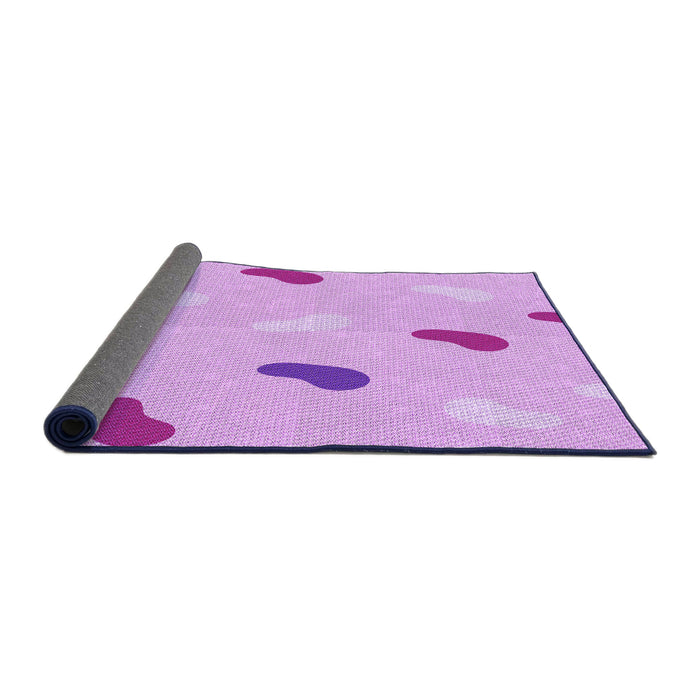 Thickness of Patterned Purple Rug, pat2267pur