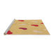 Sideview of Machine Washable Transitional Orange Rug, wshpat2268org