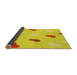 Thickness of Patterned Yellow Rug, pat2268yw