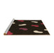 Sideview of Machine Washable Transitional Dark Brown Rug, wshpat2269brn