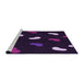 Sideview of Machine Washable Transitional Purple Rug, wshpat2269pur