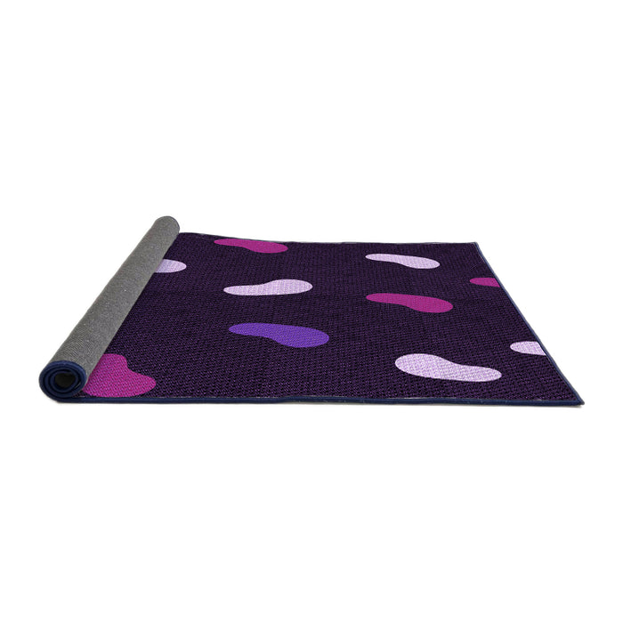Thickness of Patterned Purple Rug, pat2269pur