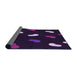 Thickness of Patterned Purple Rug, pat2269pur