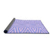 Thickness of Patterned Purple Mimosa Purple Rug, pat227pur