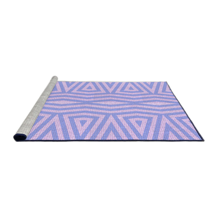 Sideview of Machine Washable Transitional Purple Mimosa Purple Rug, wshpat227pur