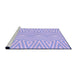 Sideview of Machine Washable Transitional Purple Mimosa Purple Rug, wshpat227pur