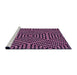 Sideview of Machine Washable Transitional Orchid Purple Rug, wshpat2271pur