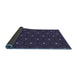 Thickness of Patterned Deep Periwinkle Purple Rug, pat2272blu