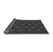 Thickness of Patterned Charcoal Black Rug, pat2272gry
