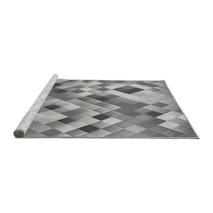 Sideview of Machine Washable Transitional Cloud Gray Rug, wshpat2273gry