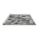 Sideview of Machine Washable Transitional Cloud Gray Rug, wshpat2273gry