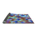 Thickness of Patterned Blue Rug, pat2273lblu