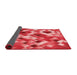 Thickness of Patterned Pastel Red Pink Rug, pat2273rd