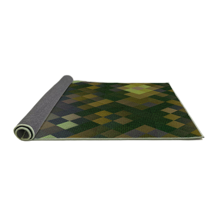 Thickness of Patterned Midnight Gray Rug, pat2274grn