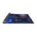 Thickness of Patterned Sapphire Blue Rug, pat2274lblu