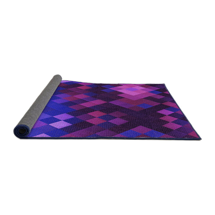 Thickness of Patterned Amethyst Purple Rug, pat2274pur