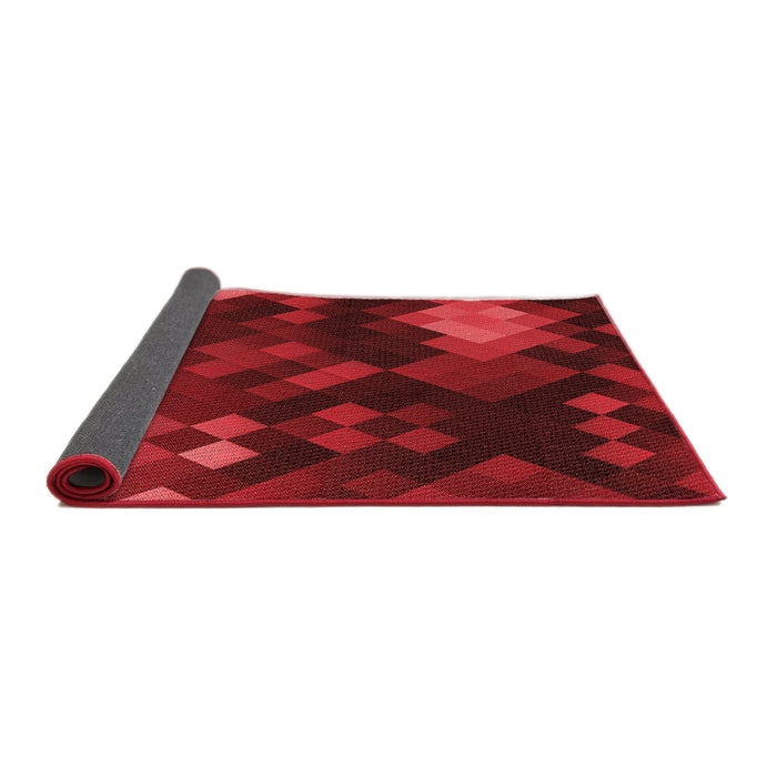 Thickness of Patterned Tomato Red Rug, pat2274rd