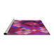 Sideview of Machine Washable Transitional Medium Violet Red Pink Rug, wshpat2275pur