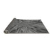 Thickness of Patterned Gunmetal Gray Rug, pat2276gry