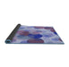 Thickness of Patterned Slate Blue Rug, pat2277blu