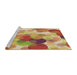 Sideview of Machine Washable Transitional Red Rug, wshpat2277brn