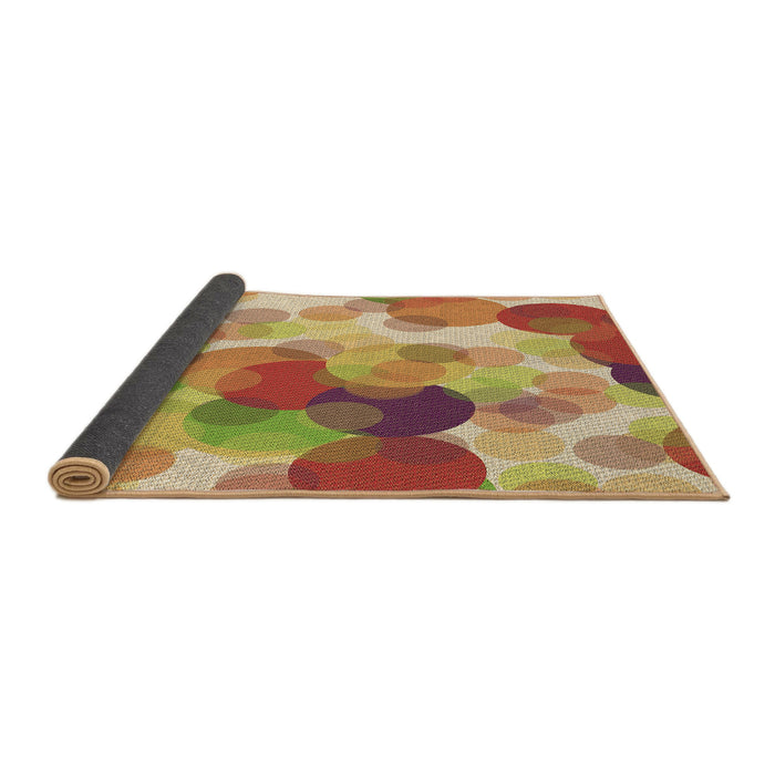 Thickness of Patterned Red Rug, pat2277brn